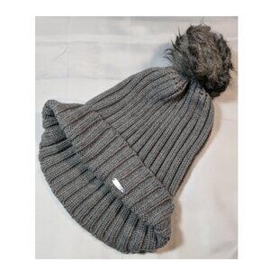 Calvin Klein Beanie , Gray , with logo and serial number . Soft fabric